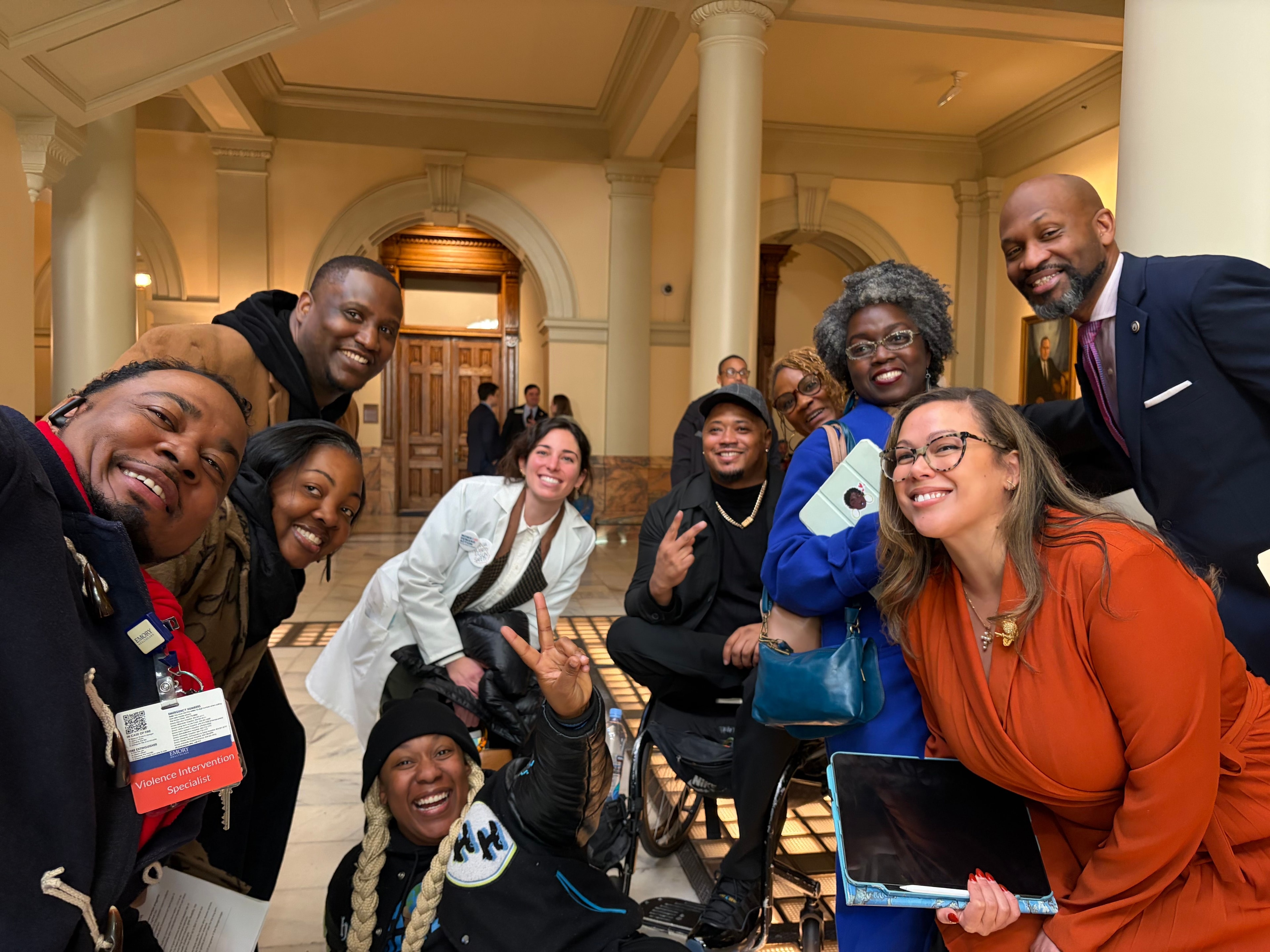 Supporters at the Capitol Building